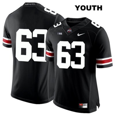 Youth NCAA Ohio State Buckeyes Kevin Woidke #63 College Stitched No Name Authentic Nike White Number Black Football Jersey OG20D22QH